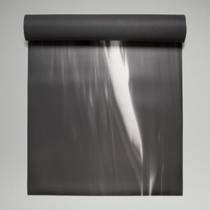 Lululemon 'The Mat' Black White Gray Marble Yoga Mat